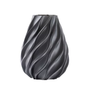 VASO TWIST GRIGIO GLITTERH.26CM