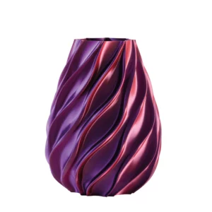 VASO TWIST VIOLA BICOLOR H.21CM